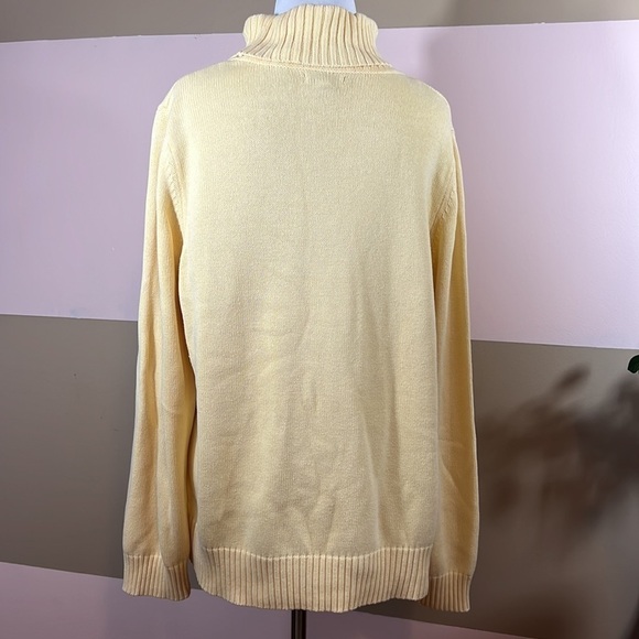 Croft & Barrow Yellow Turtleneck Sweater | Size XL - Picture 3 of 8